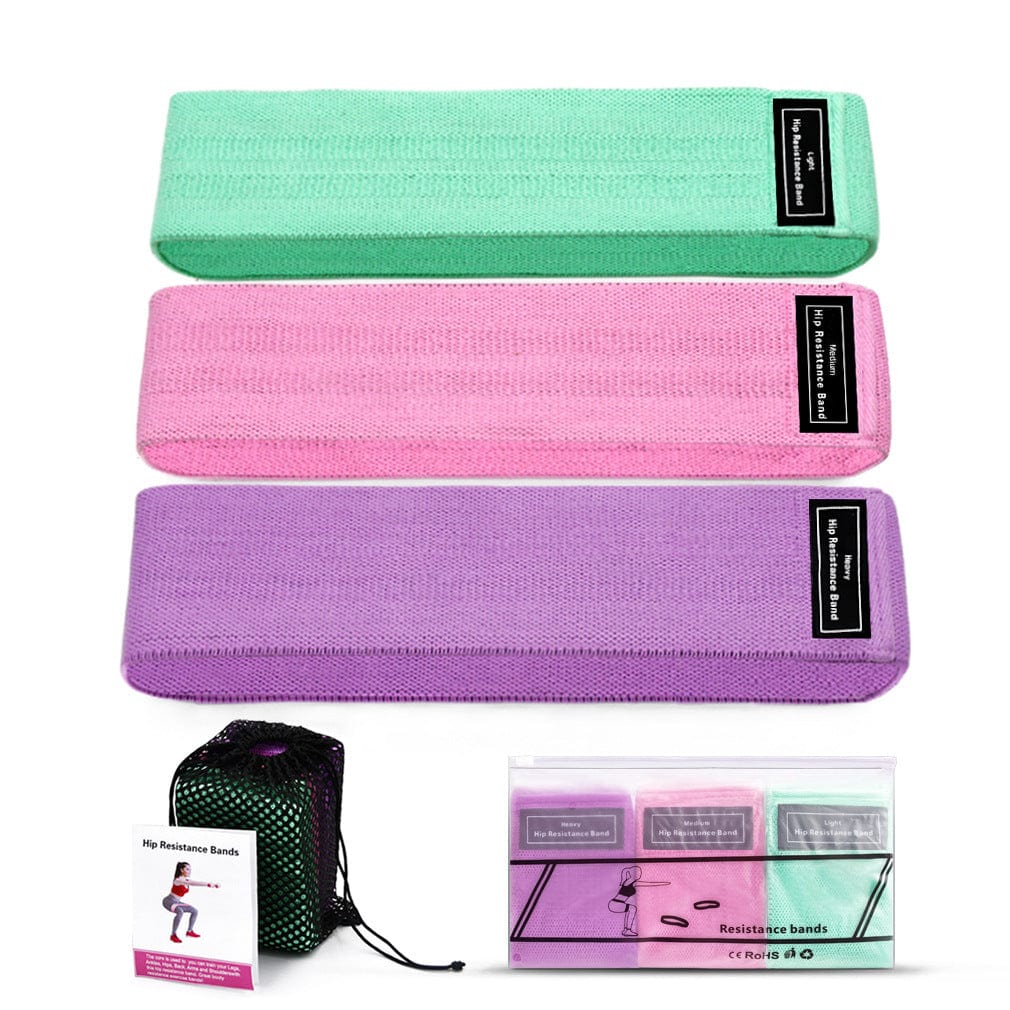 Sprout Health 0 Mixed 3 colors / M / QOne set Elastic Hip Circle Resistance Band for Squats & Yoga