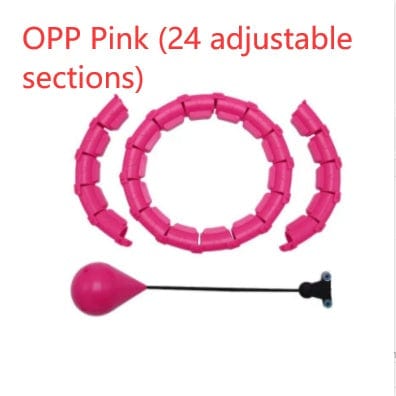 Sprout Health 0 OPP Pink 24adjustable sect Smart Adjustable Fitness Hoop - Intelligent Waist Exercise Equipment