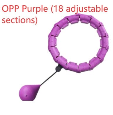 Sprout Health 0 OPP Purple 18adjustable sect Smart Adjustable Fitness Hoop - Intelligent Waist Exercise Equipment