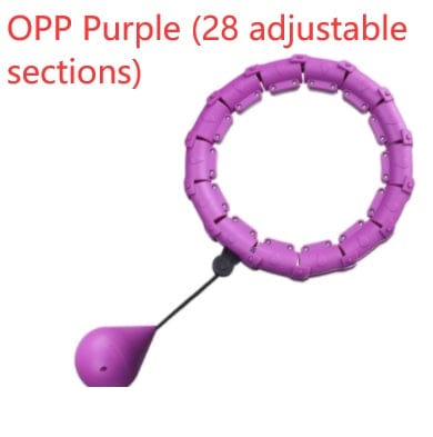 Sprout Health 0 OPP Purple 28adjustable sect Smart Adjustable Fitness Hoop - Intelligent Waist Exercise Equipment