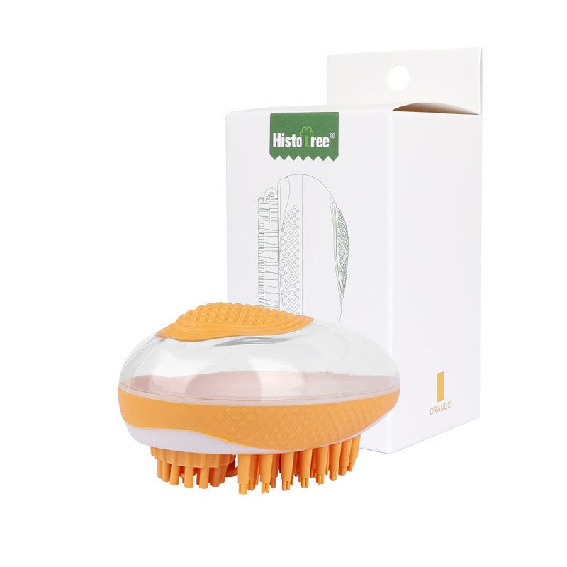 Sprout Health 0 Orange 2-in-1 Dog Cat Bath Brush & Massage Comb