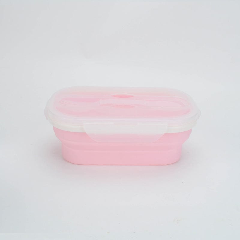 Sprout Health 0 Pink / Lunch box Portable foldable silicone lunch box