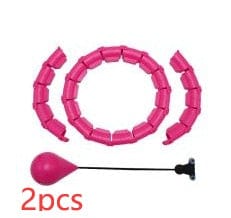 Sprout Health 0 Pink without box 2pcs Smart Adjustable Fitness Hoop - Intelligent Waist Exercise Equipment