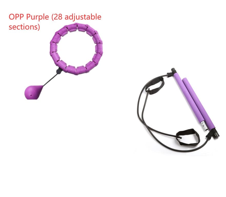 Sprout Health 0 Purple SetB Smart Adjustable Fitness Hoop - Intelligent Waist Exercise Equipment