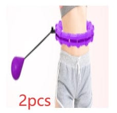 Sprout Health 0 Purple without box 2pcs Smart Adjustable Fitness Hoop - Intelligent Waist Exercise Equipment