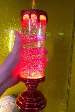 Sprout Health 0 Red / 1PC Rechargeable LED Waterproof Candle - Color Changing with Glitter - Home Décor