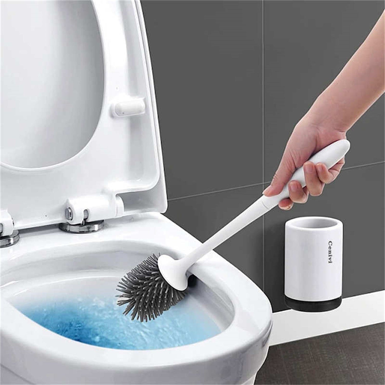 Sprout Health 4 Home Fashion Toilet Cleaning Brush Set