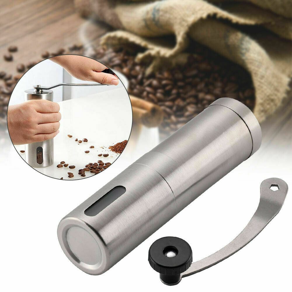 hand crank stainless steel conical burr grinder