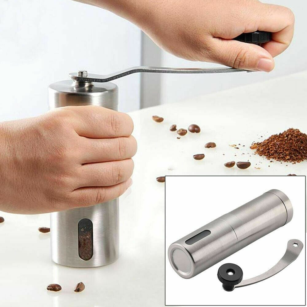 hand crank stainless steel conical burr grinder